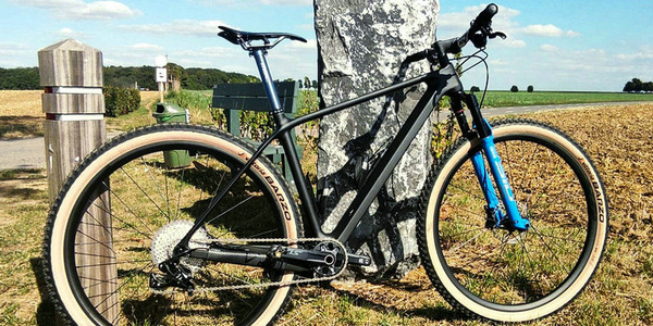 El montaje final: 9,6 kg con pedales y todo, bicicleta de montaña
